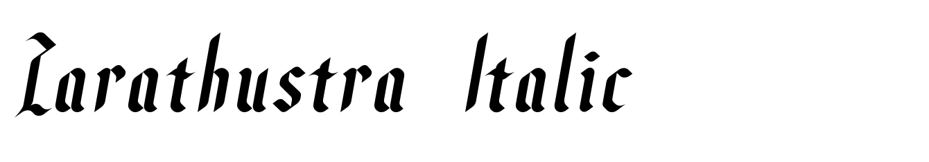 Zarathustra Italic